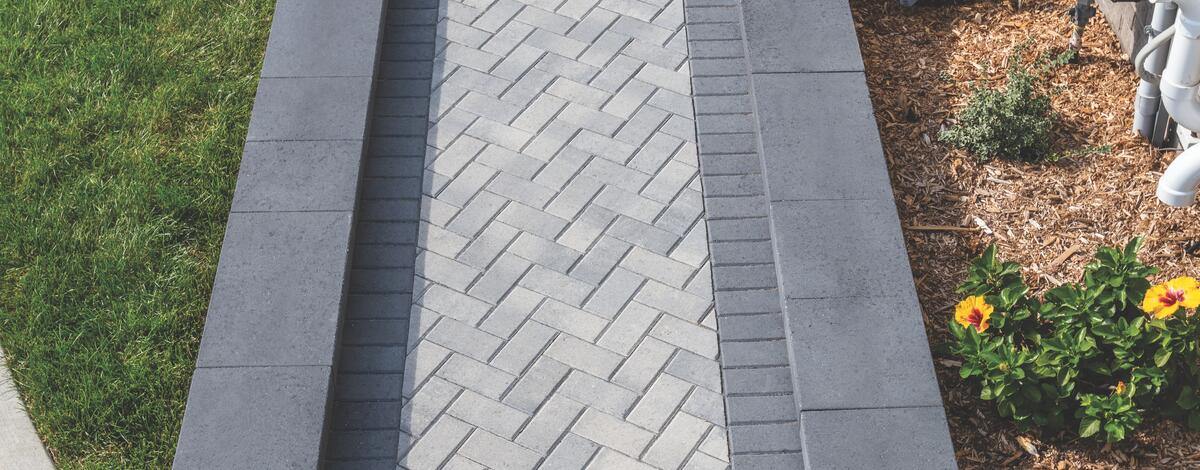 Classic Paver in Marble Grey by Oaks landscape products
